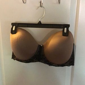 Strapless plus size bra